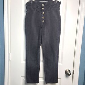 FREE PEOPLE Montella Pinstripe Crop Skinny Pants